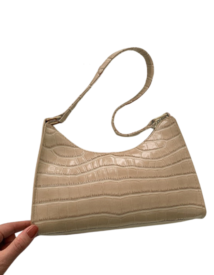 SHOPIQAT New Fashion Embossed Hand Bag Temperament Stone Pattern Shoulder Bag - Premium from shopiqat - Just $7.500! Shop now at shopiqat